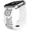 Apple watch řemínek Kočičí hlavy (Rozměr 42/44/45/46/49mm, barva pásku bílá)