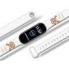 Náhradní náramek Mi band 3/4/5/6/7 Zlatý retrívr (Barevná varianta Bílá, Pro Přístroj Xiaomi Mi Band 7)