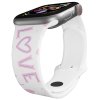 Apple watch řemínek Love (Rozměr 42/44/45/46/49mm, barva pásku bílá)
