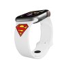 Apple watch řemínek Superman - Logo (Rozměr 42/44/45/46/49mm, barva pásku bílá)