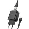 8892 1 sada nabijecky a kabelu lightning 1m cernahoco n2 vigour single port charger set lightning 1m eu black 2