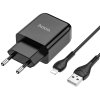 8892 2 sada nabijecky a kabelu lightning 1m cernahoco n2 vigour single port charger set lightning 1m eu black