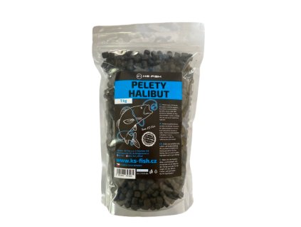 KS-Fish Halibut pelety bez díry 8 mm 1 kg