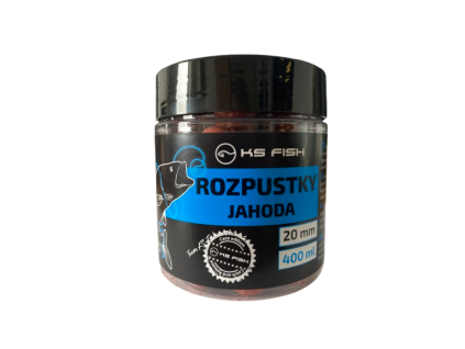 KS-Fish Rozpustné Boilies Jahoda 400 ml - 20mm