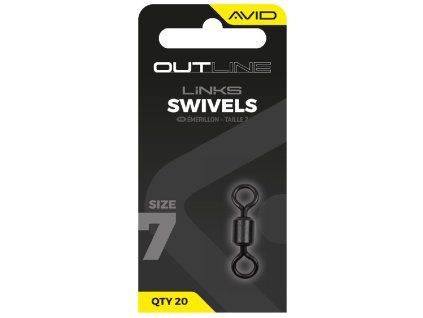 avid carp obratlik outline swivel velikosti 7
