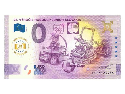 sh 0 euro souvenir robocup 25 vyrocie a hr anniversary