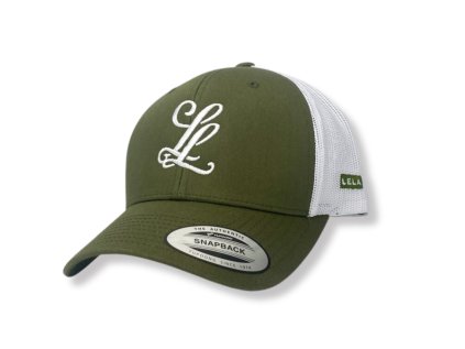 Kšiltovka Typo Khaki and White