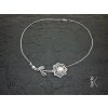 39c ocelový náhrdelník s křišťály sedmikráska
