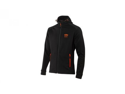 Cyklistická mikina KTM Factory Team WORK Hoodie (Barva Černá, Velikost M)