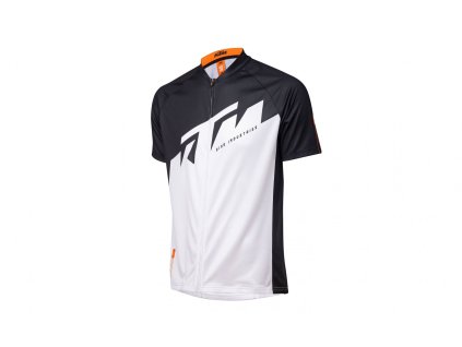 Cyklistický dres KTM Factory Character krátký rukáv (Barva Bílá, Velikost M)