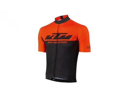 Cyklistický dres KTM Factory Team kr. rukáv (Barva Oranžová, Velikost XL)