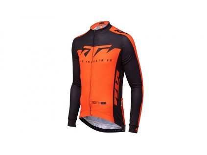 Cyklistický dres KTM Factory Team Spring  dlouhý rukáv (Barva Oranžová, Velikost M)