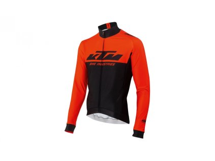 Cyklistický dres KTM Factory Team Winter (Barva Oranžová, Velikost XL)