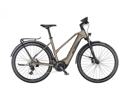 Dámské elektrokolo KTM MACINA CROSS LFC 2023 (Barva Hnědá, Velikost S)