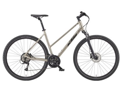 Dámské krosové kolo KTM X-LIFE TRACK 28" 2024 (Barva Stříbrná, Velikost rámu XS)