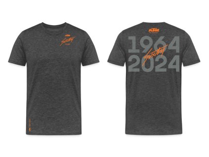 Tričko KTM FACTORY TEAM SHIRT 1964 (Barva Šedá, Velikost M)