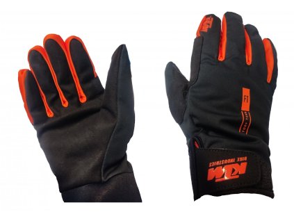 Cyklistické rukavice KTM Factory Team Winter (Barva Černá, Velikost M)