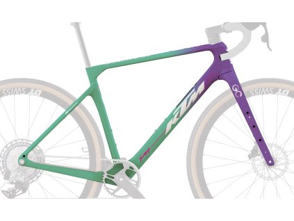 Rámová sada na kolo KTM GRAVELATOR 2026 (Barva Zelená, Velikost XS)