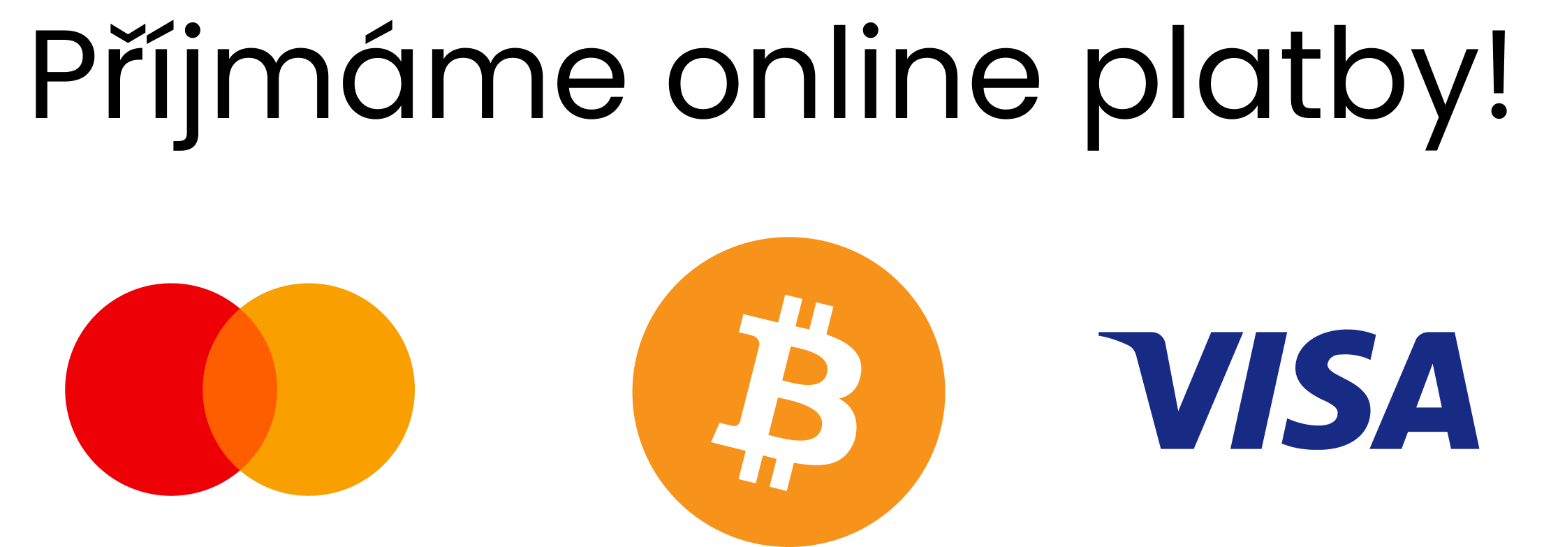 Na našem e-shopu můžete zaplatit kartou i Bitcoinem