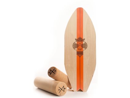 Balanční deska Orange z bukové překližky