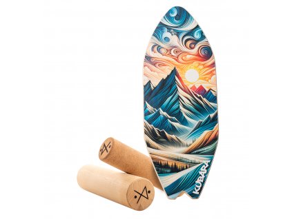 Balanční deska Fuji s designem hor