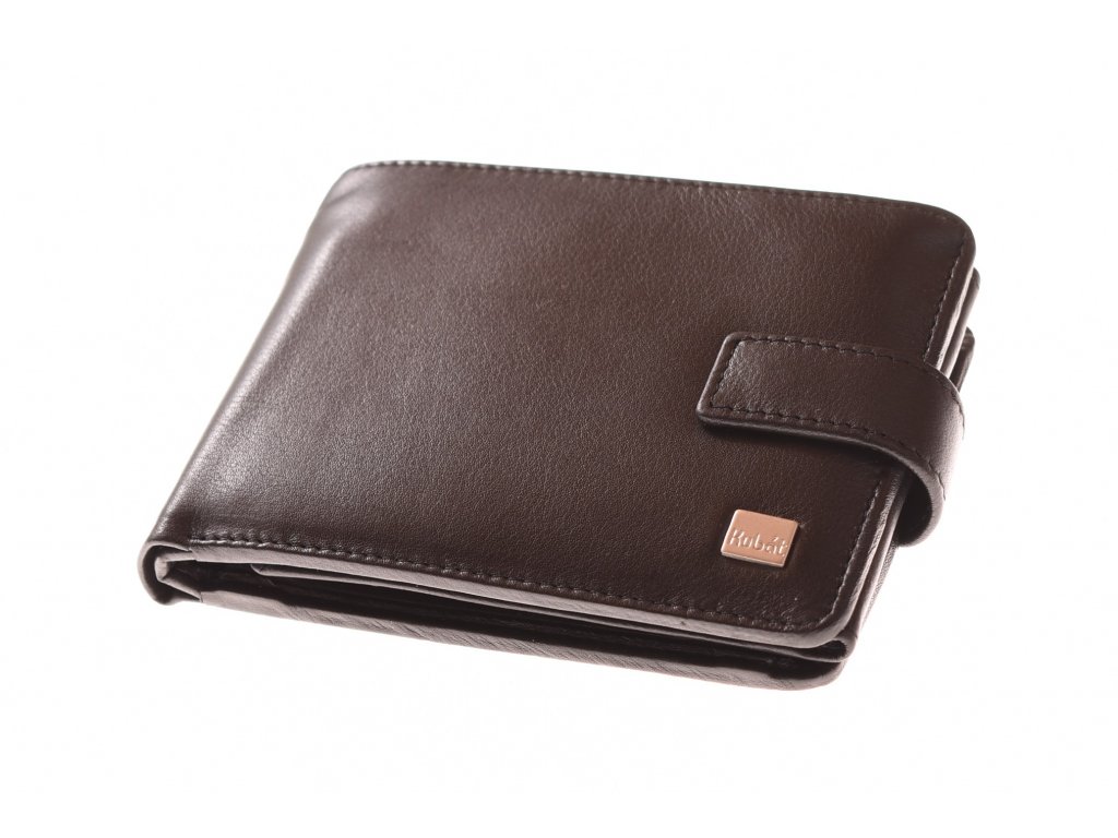 Pánská luxusní kožená černá peněženka - 742212PL