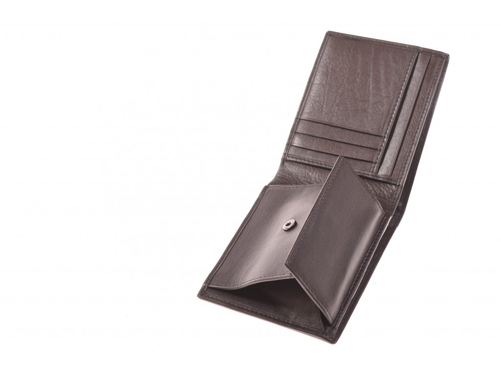 Pánská luxusní kožená černá peněženka - 746212PL | Kubát Kůže