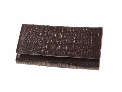 dámská luxusní černá kožená peněženka Kubát 733612 Kroko(2)