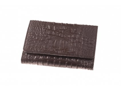 dámská luxusní černá kožená peněženka Kubát 737012Kroko(2)