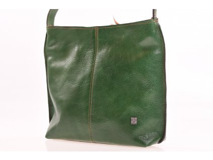 Kožená dámská kabelka zelená fiala 51882B (3)