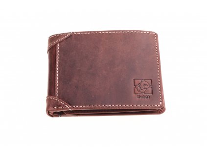 peněženka pánská kožená hnědá naležato Kubát 7503D32HUN (4)