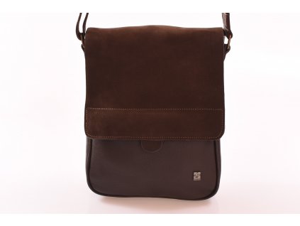 hnědá kožená pánská brašna taška přes rameno na iPad tablet 10 český výrobek Kubát 580334NUV (2)