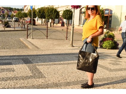 dámská kožená kabelka Lucka černá 58812