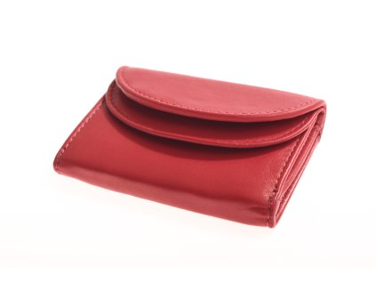 DámskáPánská mini kožená ručně vyrobená peněženka KUBÁT Ema červená7140582Cherry (6)