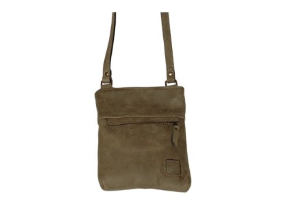 malá olivová kožená kabelka dámská crossbody univerzální Heliman český výrobek Kubát 56982