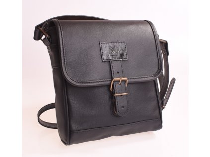 černá pánská kožená taška přes rameno český výrobek Kubát 57314 (2)