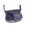malá modrá kožená kabelka dámská crossbody český výrobek Kubát 112662