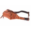 Kožená ručně vyrobená ledvinka KUBÁT |rezavá| 31043 C