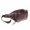 Kožená ručně vyrobená ledvinka KUBÁT - velká |hnědá| 31124