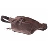 Kožená ručně vyrobená ledvinka KUBÁT - velká |hnědá| 31124