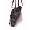 Kožený batoh kabelka černý 21312