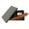 Luxusní set koženého  společenského opasku se 2 sponami | koňakový |  60035-020-22 a 4PS
