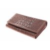 dámská luxusní hnědá kožená peněženka Kubát 733632 Kroko(5)