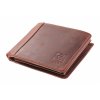 peněženka pánská kožená hnědá naležato safari Kubát 750332HUN (2)