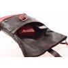 Dámský černý červený kožený batoh Irča II 222614 (8)