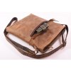 hnědá kožená pánská dámská taška přes rameno Helimann český výrobek Kubát 567335 (4)