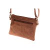 malá kožená hnědá kabelka psaníčko Viky 5200335HUN