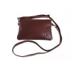 malá kožená hnědá kabelka psaníčko Viky 520032
