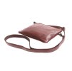 malá kožená hnědá kabelka psaníčko Viky 520032