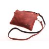 malá kožená červená kabelka psaníčko Viky 520062HUN